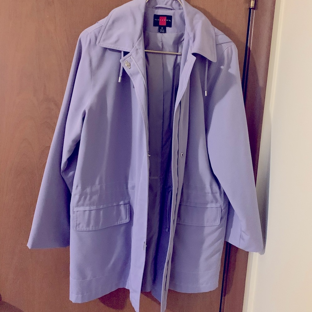 Gallery lavender lilac purple women’s rain coat size medium